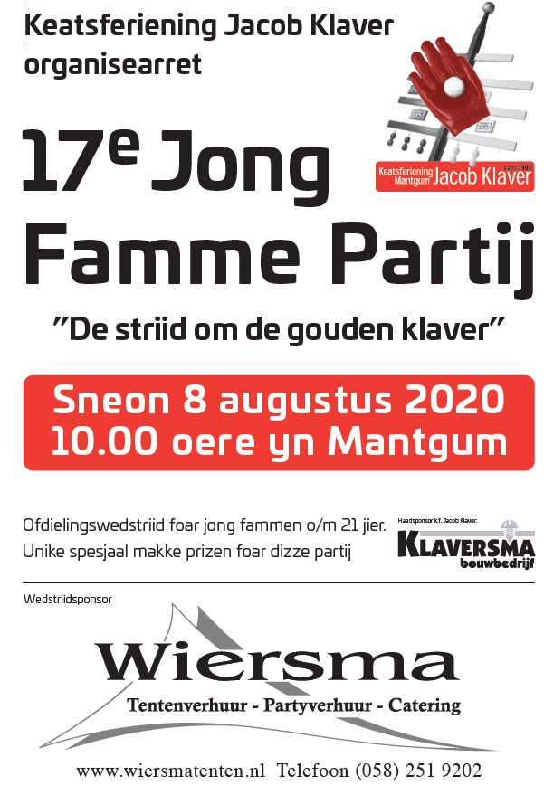 17e Jong Famme Partij (Let op begint om 9.00 oere)